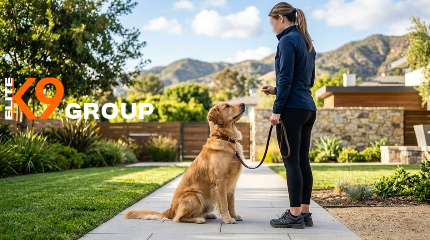 Professional dog training services in Burbank including dog training, dog training near me and service dog training